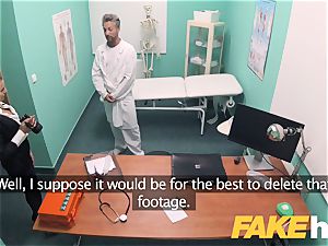 faux hospital Estate agent enjoys gargling and fucking